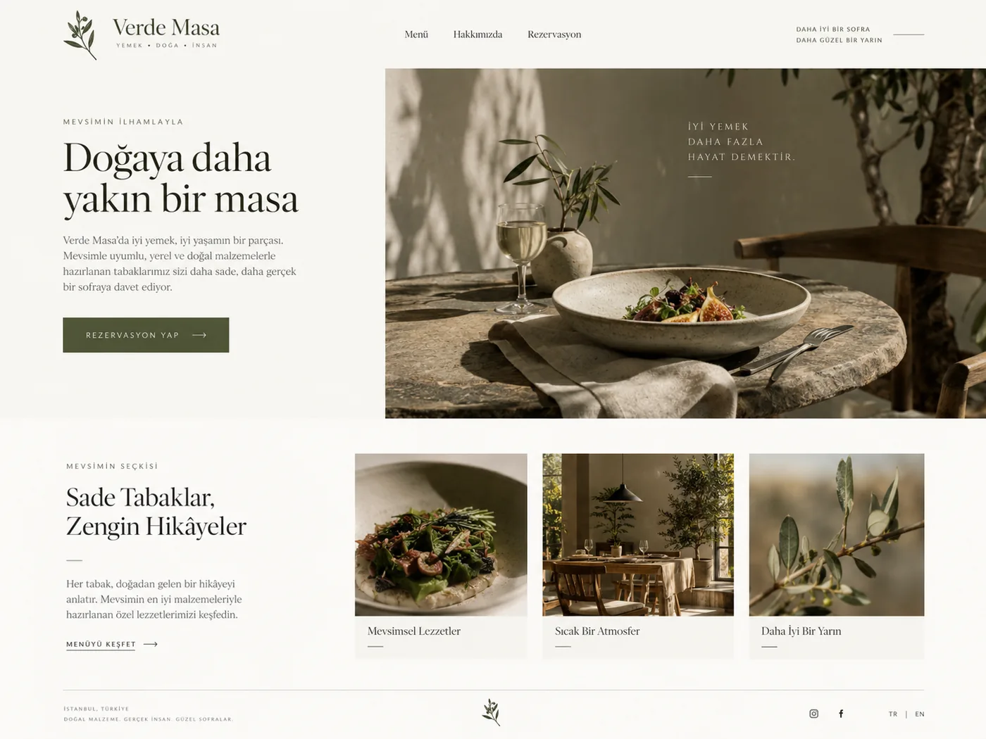 Restoran / Cafe için demo web sitesi tasarımı 11